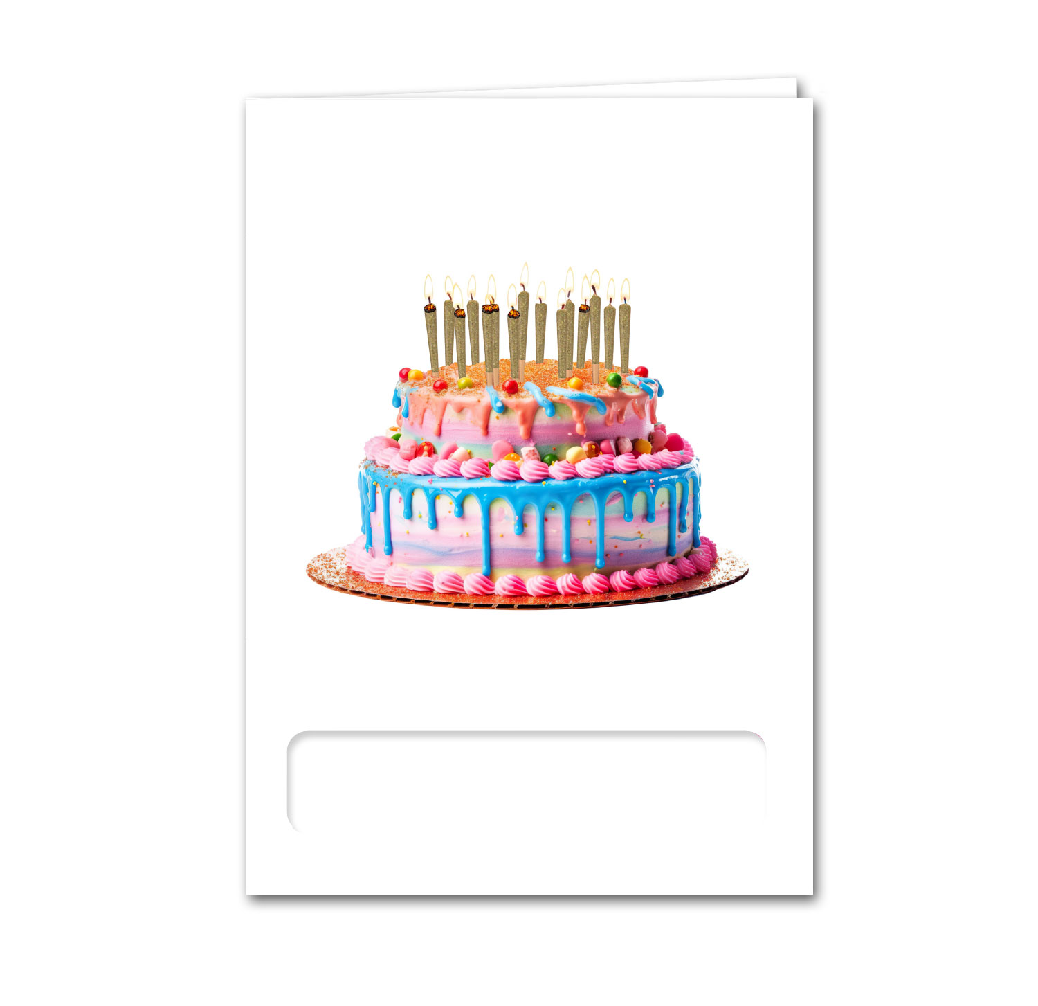 Birthday Cake Joint Candles Higher Greetings