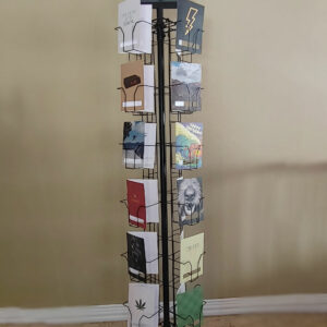 24-slot wire floor rack